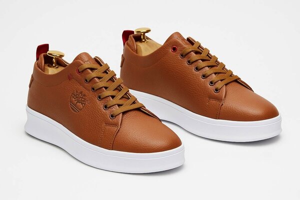 Baskets en cuir élégantes homme
