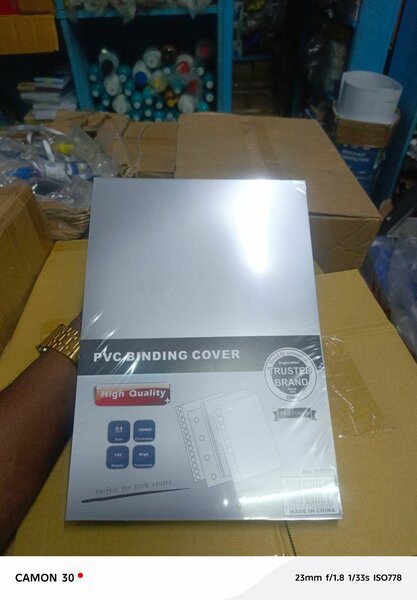 Couverture PVC pour reliure