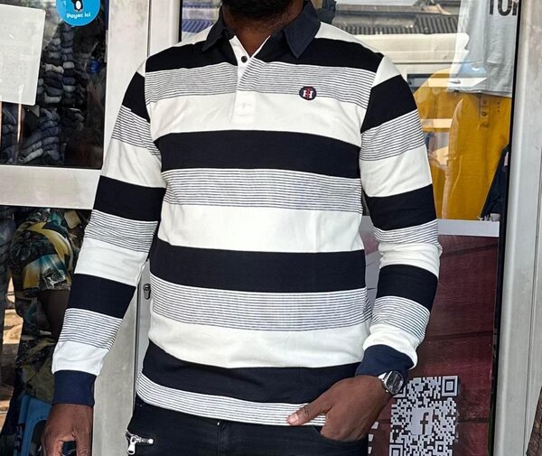 Polo manches longues homme élégant