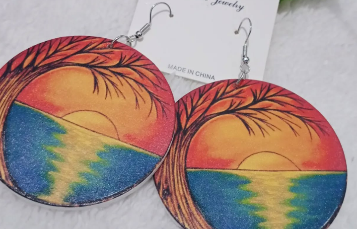 African earrings