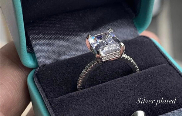 Silver plated ring