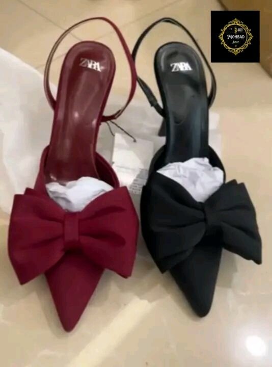 Élégantes chaussures à talon avec nœud