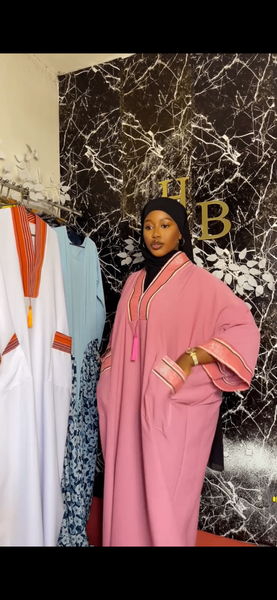 Robe longue élégante en rose