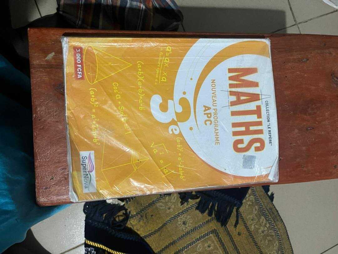 Livre Cours de Mathématiques