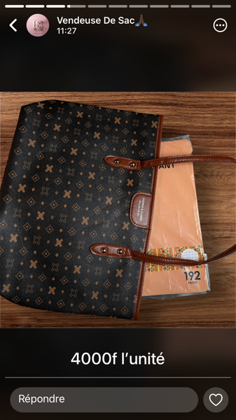Sac cabas élégant motif géométrique