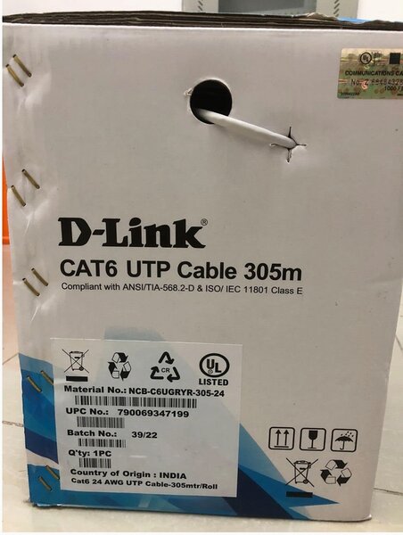 D LINK CAT6 UTP NETWORKING CABLE 305 METERS