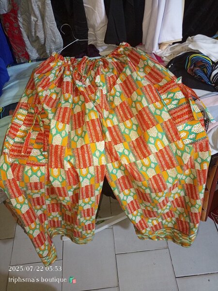 Pantalon large coloré femme