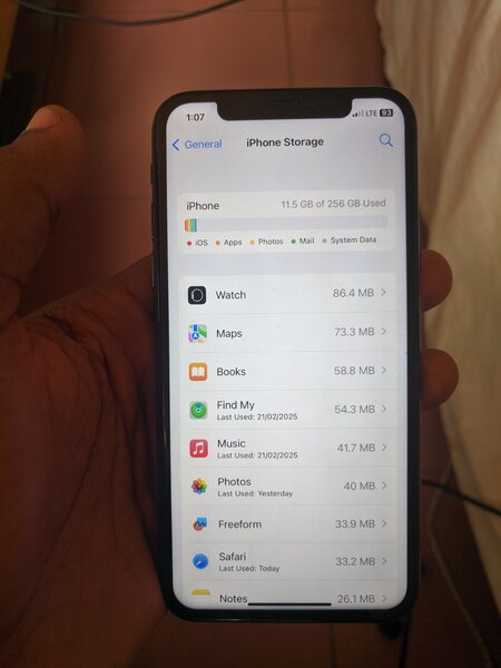 Iphone X, black 256