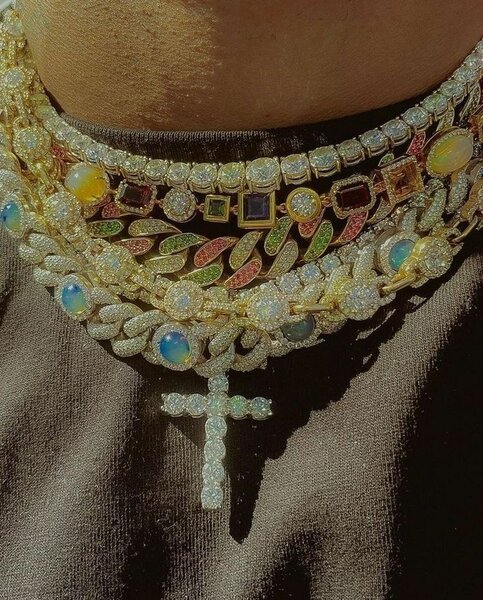 Golden necklaces