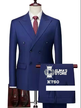 men's blue suit