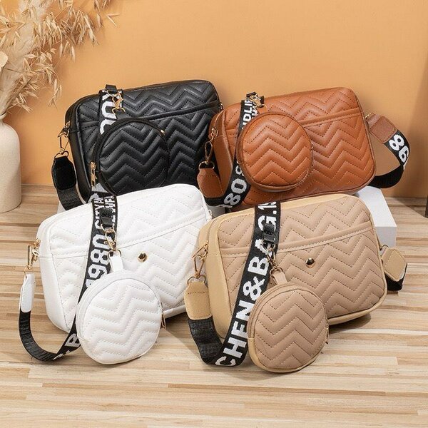 Sac bandoulière avec pochette détachable