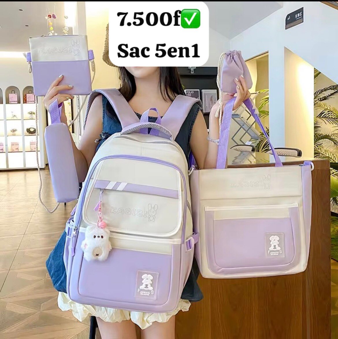 Sac à dos 5 en 1 fille