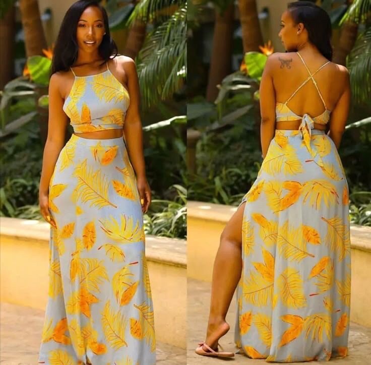Maxi skirt and top