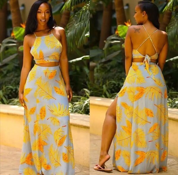 Maxi skirt and top