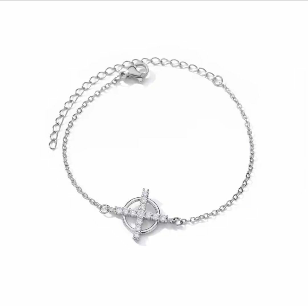 Round cross bracelet