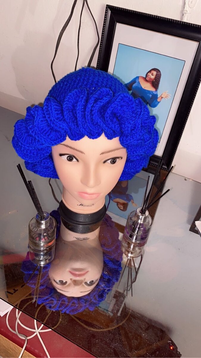 Crochet Ruffle Hat