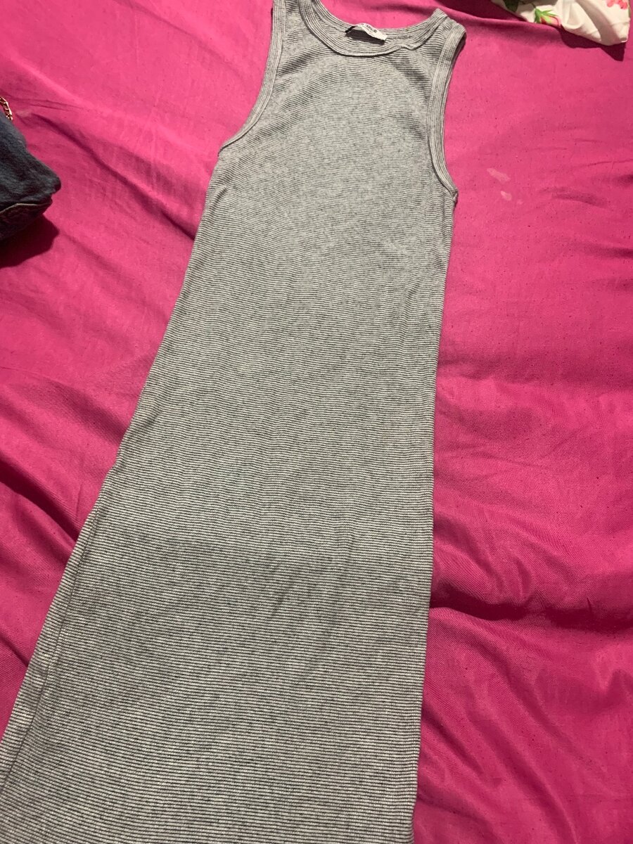 Robe débardeur rayée
