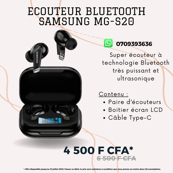 MG-S20 Écouteurs bluetooth
