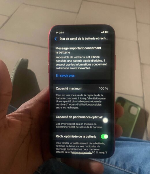 iPhone Rouge État Parfait