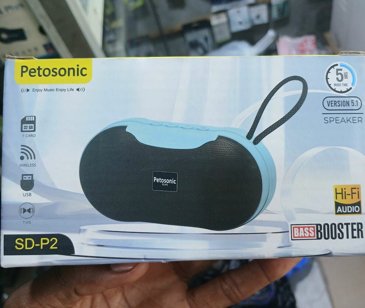 Petosonic SD-P2 Haut-parleur Bluetooth