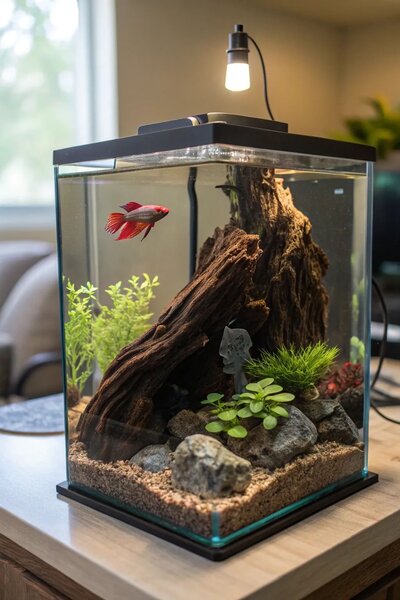 Aquarium LED Avec Plantes