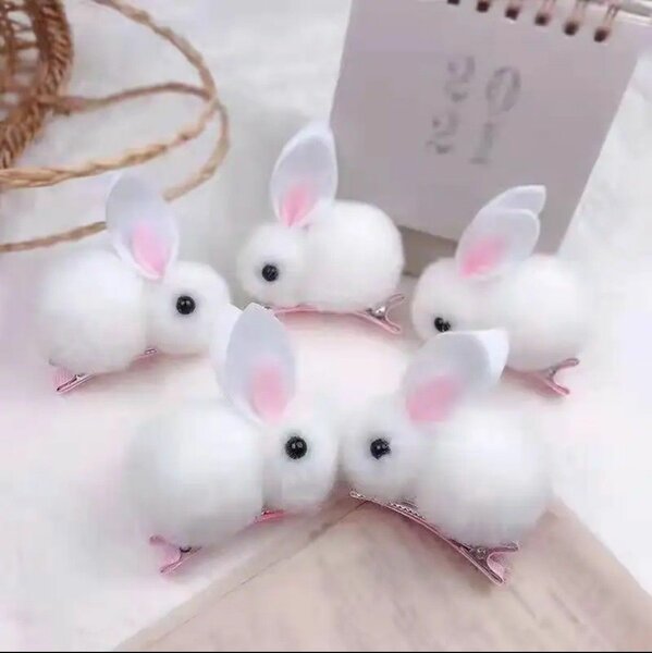 Barrette en forme de lapin