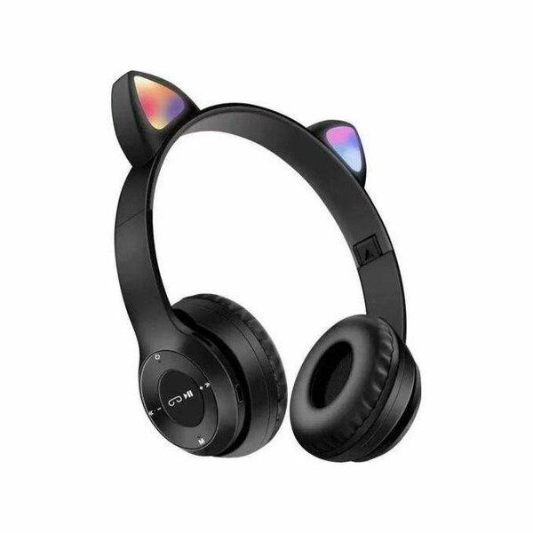 Casque audio cat noir