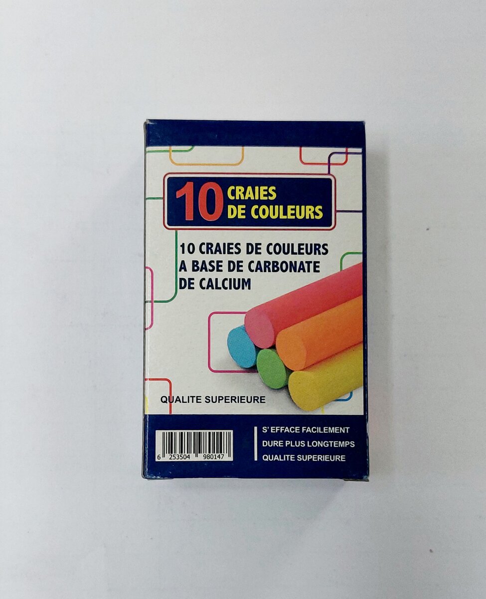 Craie Couleur(boite de 10)