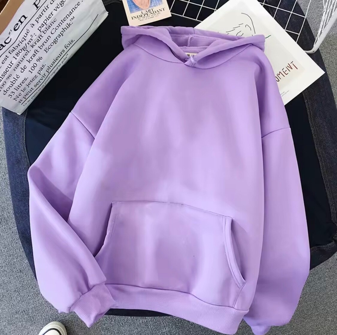 Pull-over de couleur unique
