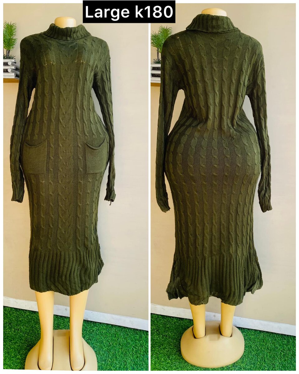 green dress