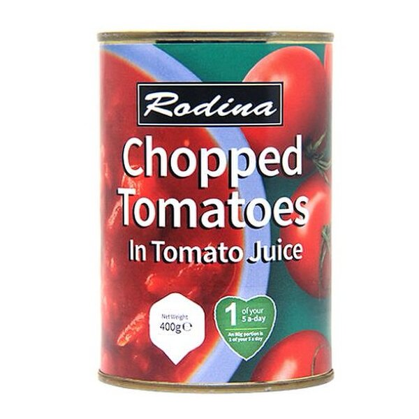 Rodina chopped tomatoes in tomato juice