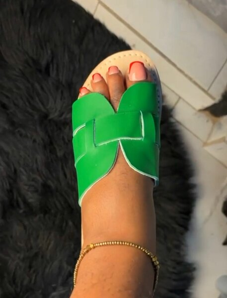 Sandales en cuir
