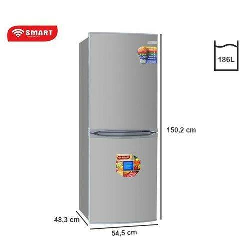 SMART TECHNOLOGY Réfrigérateur Combiné - STCB-277H - 186 L -