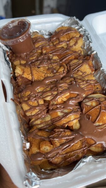 Minis pancakes nutella