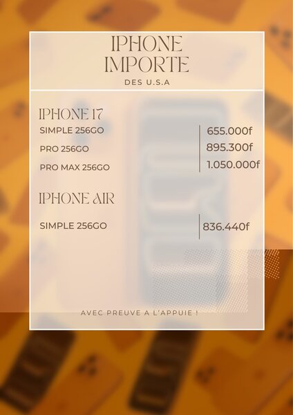 iPhone Importé des USA