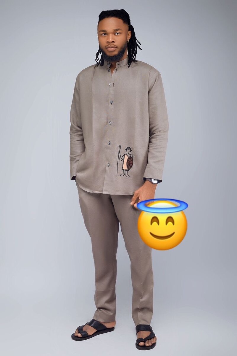 Ensemble chemise et pantalon homme