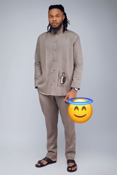 Ensemble chemise et pantalon homme