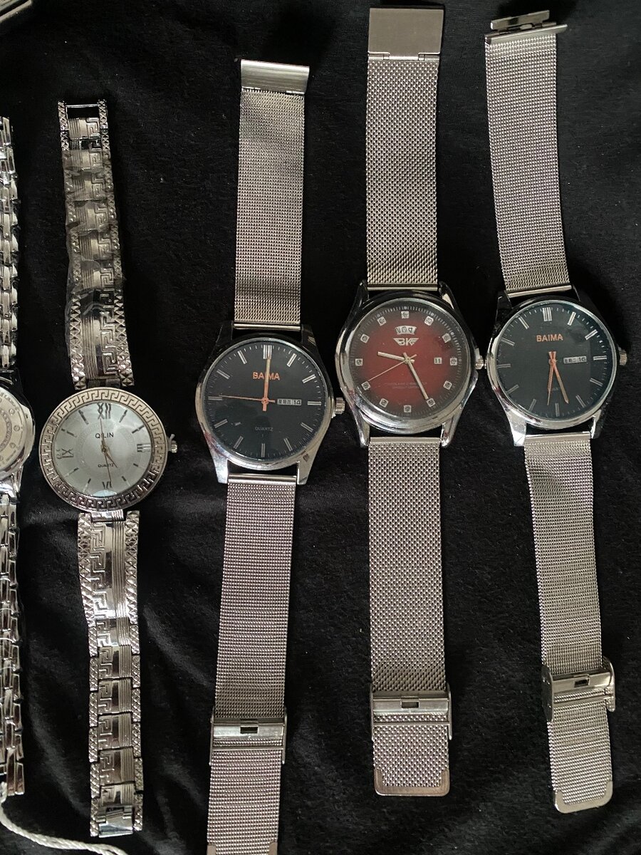Silver wristwatch