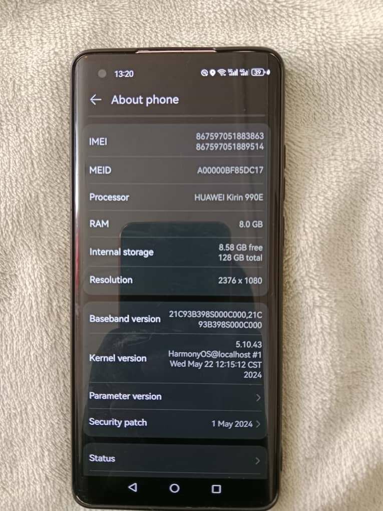 Huawei mate 40E