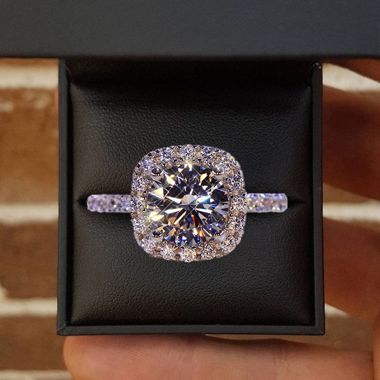 Cubic zirconia promise ring