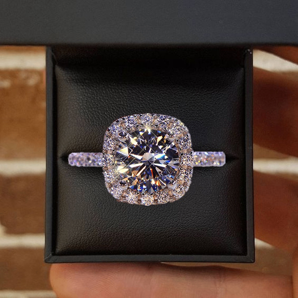 Cubic zirconia promise ring