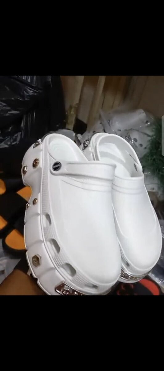 Mules Platform Blanches Mode