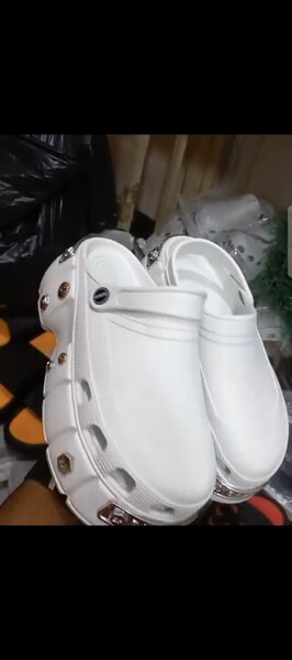 Mules Platform Blanches Mode