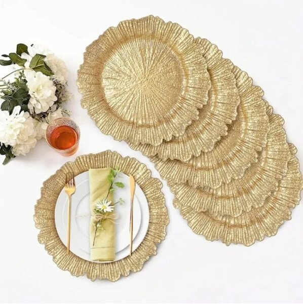 Sets de Sous-Plats Dorés