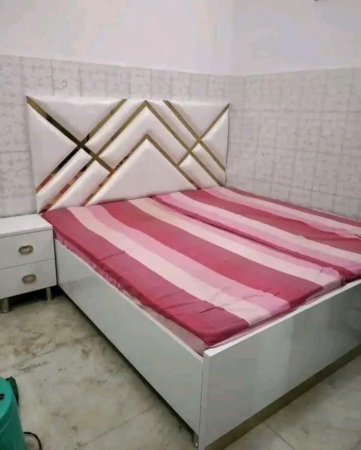 Stylish and high-quality double bed with headboard
