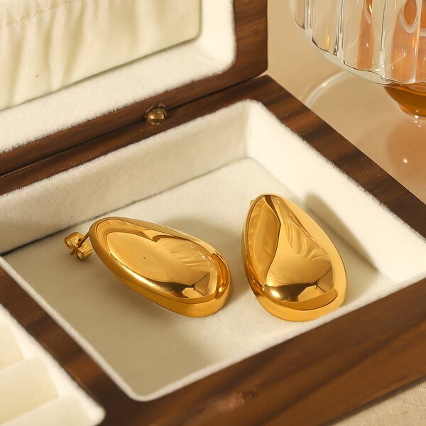 Dome design earrings