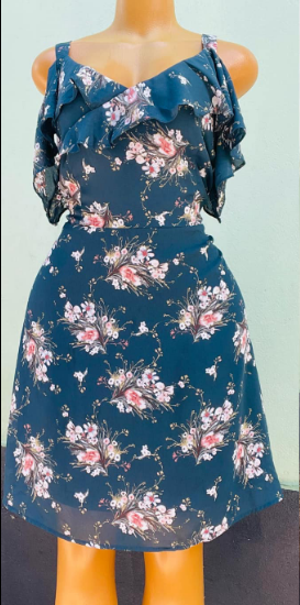 blue dress, size L