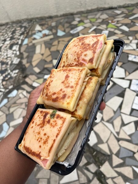 Crepe jambon fromage