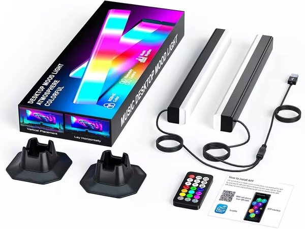 Lumières d'ambiance LED colorées