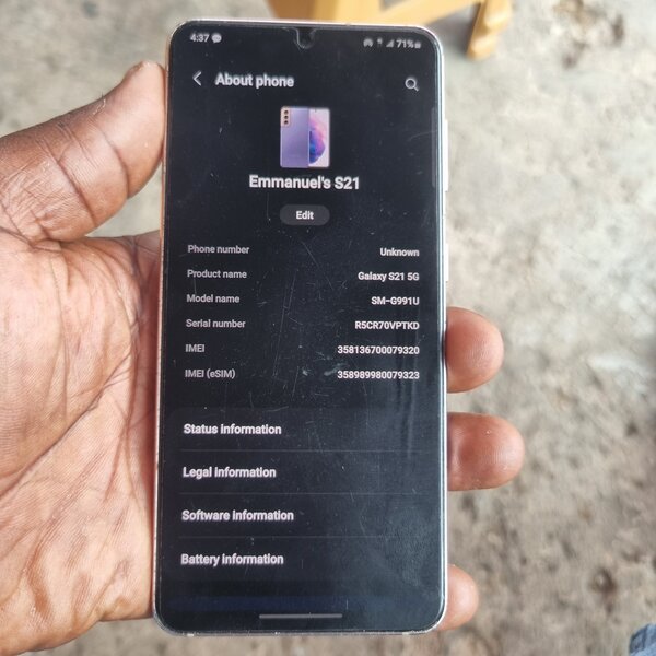 Galaxy s21  128gb